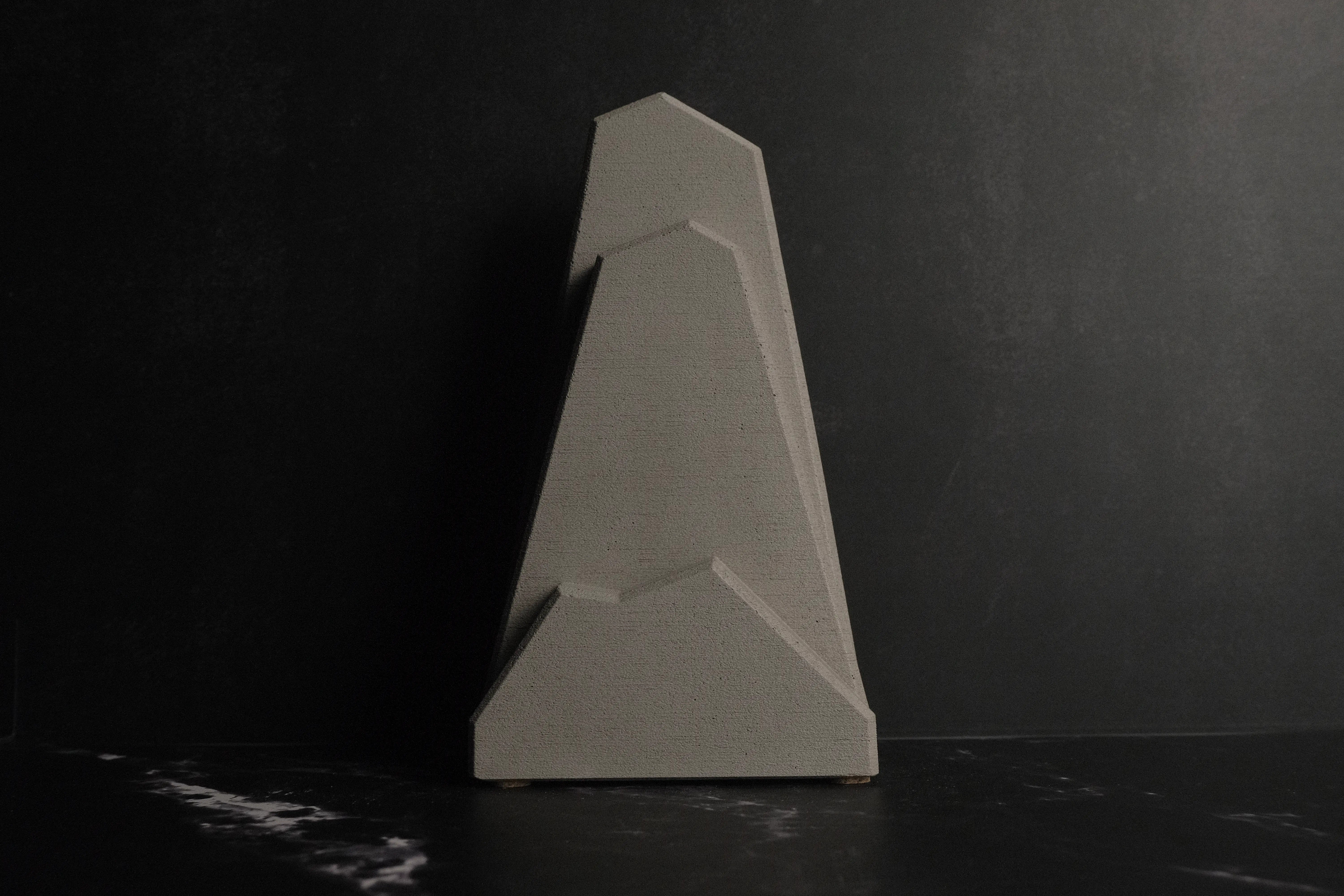 Summit mountain-peak concrete award by Carbonstone
